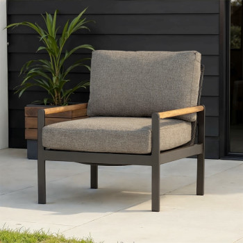 Amber Outdoor One Seater, Gunmetal