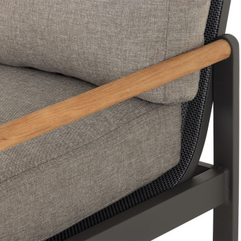 Amber Outdoor One Seater, Gunmetal