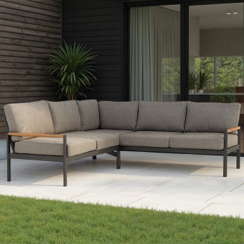 Amber Outdoor Corner Suite, Gunmetal