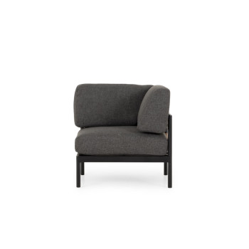 Cayman Outdoor Corner Seat, Black