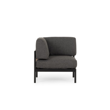 Cayman Outdoor Corner Seat, Black