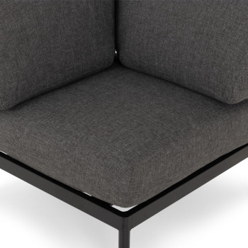 Cayman Outdoor Corner Seat, Black
