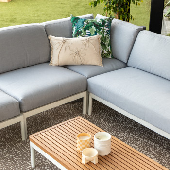 Cayman Outdoor Corner Seat, White