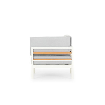 Cayman Outdoor Corner Seat, White