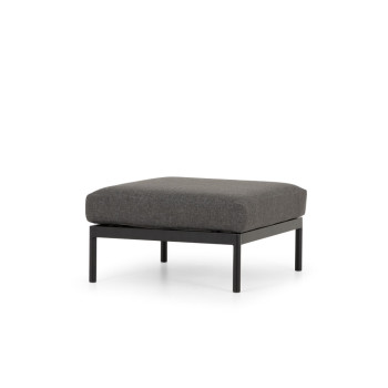 Cayman Outdoor Ottoman, Black