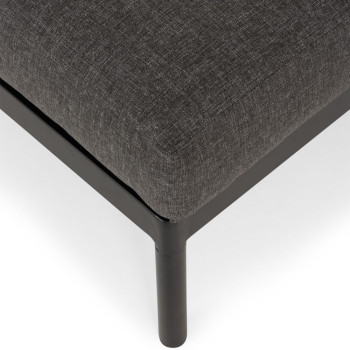 Cayman Outdoor Ottoman, Black