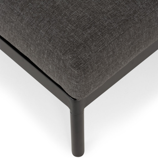 Cayman Outdoor Ottoman, Black