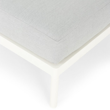 Cayman Outdoor Ottoman, White