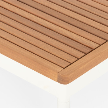 Cayman Outdoor Square Coffee Table, White