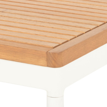 Cayman Outdoor Coffee Table, White