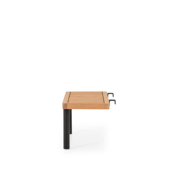 Cayman Outdoor Side Table, Black