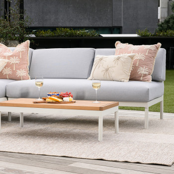 Cayman Outdoor 2.5 Seater, White