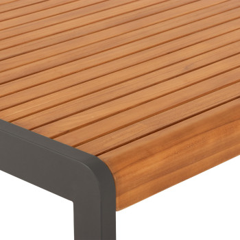 Amber Outdoor Dining Table - W221, Gunmetal