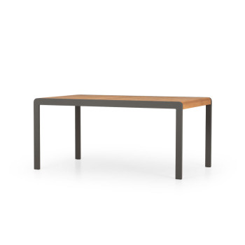Amber Outdoor Dining Table - W163, Gunmetal