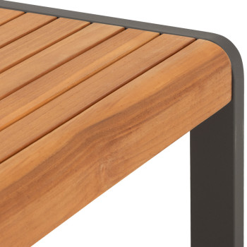 Amber Outdoor Dining Table - W163, Gunmetal
