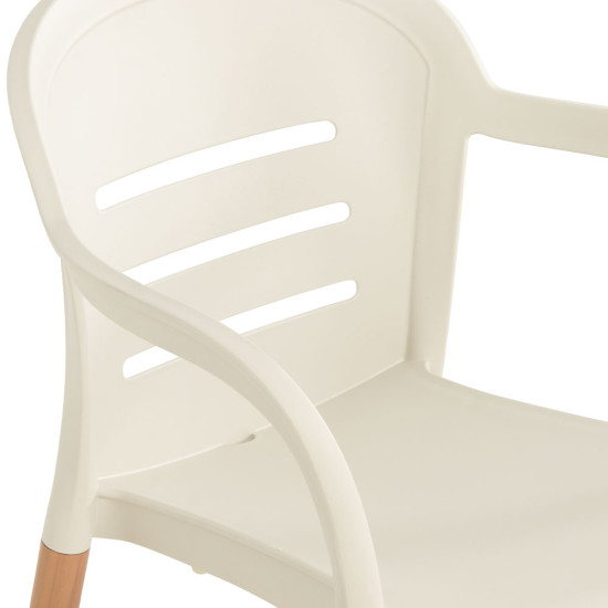 Tampa Outdoor Dining Chair, White