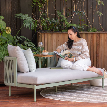 Mica Outdoor Daybed, Green