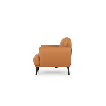 Athena 1 Seater Leather Sofa, Tan