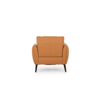 Athena 1 Seater Leather Sofa, Tan