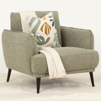 Athena 1 Seater Sofa, Green