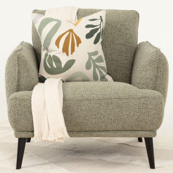 Athena 1 Seater Sofa, Green