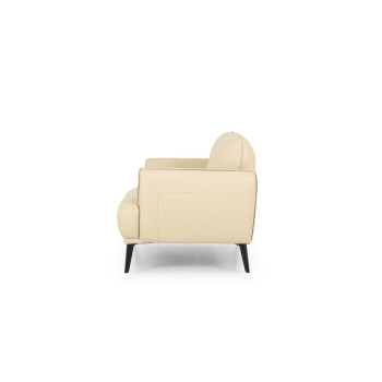 Athena 2 Seater Leather Sofa, Pebble