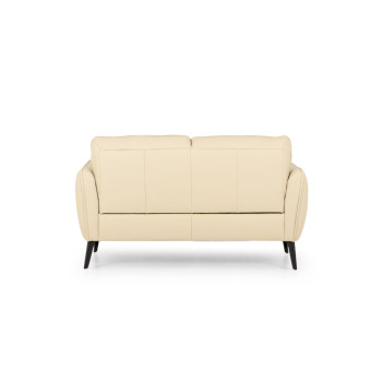 Athena 2 Seater Leather Sofa, Pebble