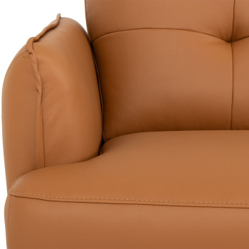 Athena 2 Seater Leather Sofa, Tan
