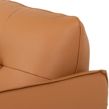 Athena 2 Seater Leather Sofa, Tan