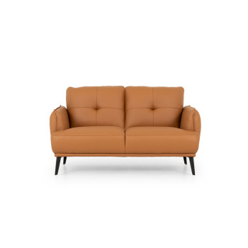 Athena 2 Seater Leather Sofa, Tan