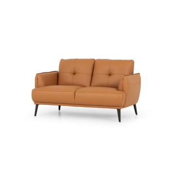 Athena 2 Seater Leather Sofa, Tan