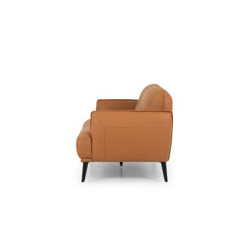Athena 3 Seater Leather Sofa, Tan
