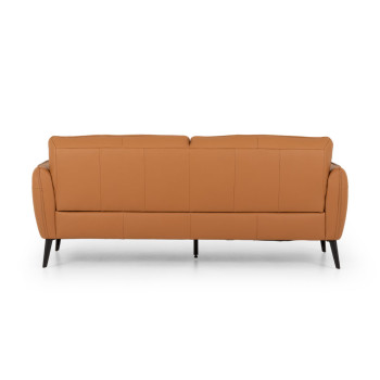 Athena 3 Seater Leather Sofa, Tan