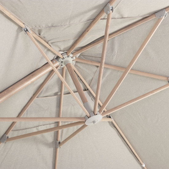 Platinum Outdoor Cantilever Umbrella - W400, Light Grey