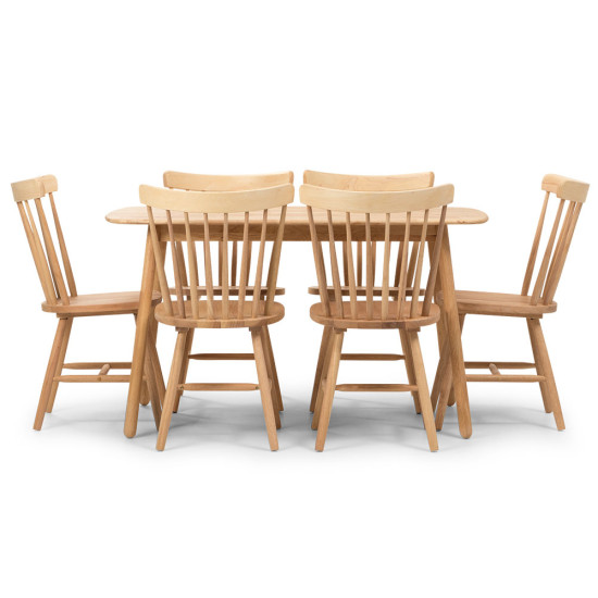Woodwall Dining Table - W135, Light