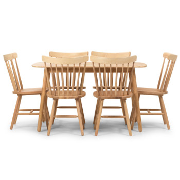 Woodwall Dining Table - W135, Light