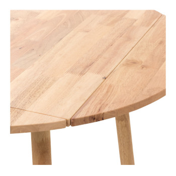 Woodwall Drop Leaf Round Dining Table - W75/105, Light