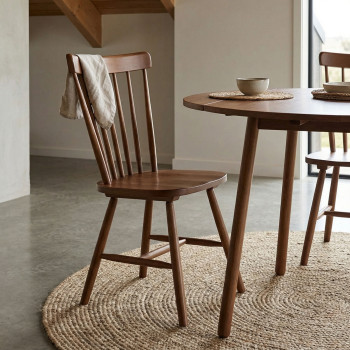 Woodwall Dining Chair, Dark