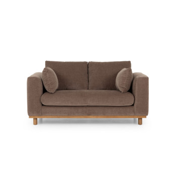 Portia 2 Seater Sofa, Brown
