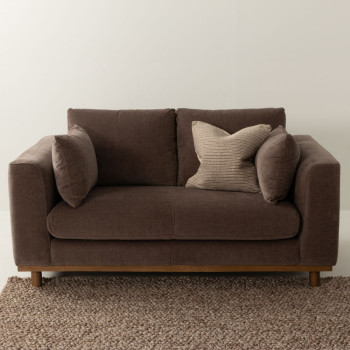 Portia 2 Seater Sofa, Brown