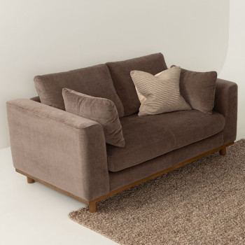 Portia 2 Seater Sofa, Brown