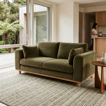 Portia 2 Seater Sofa, Olive