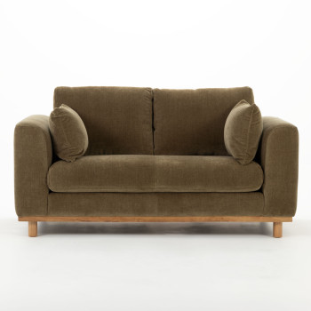 Portia 2 Seater Sofa, Olive