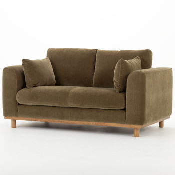 Portia 2 Seater Sofa, Olive