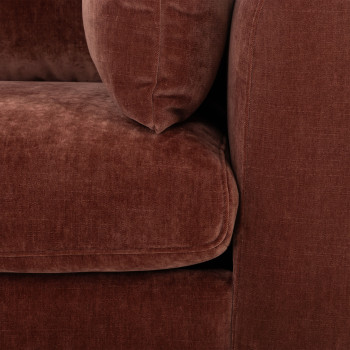 Portia 2 Seater Sofa, Brick