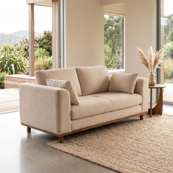 Portia 2 Seater Sofa, Beige