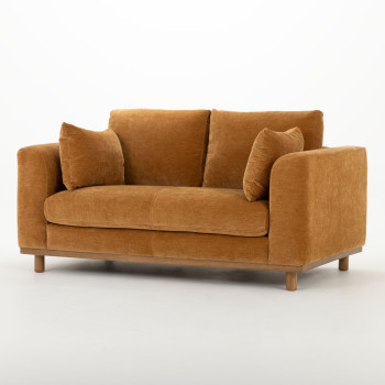 Portia 2 Seater Sofa, Amber