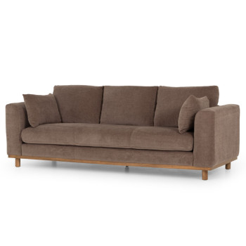 Portia 3 Seater Sofa, Brown