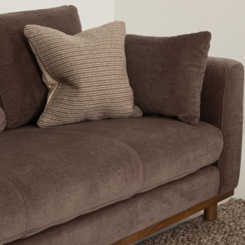 Portia 3 Seater Sofa, Brown