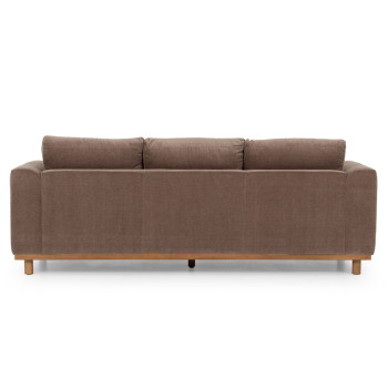 Portia 3 Seater Sofa, Brown